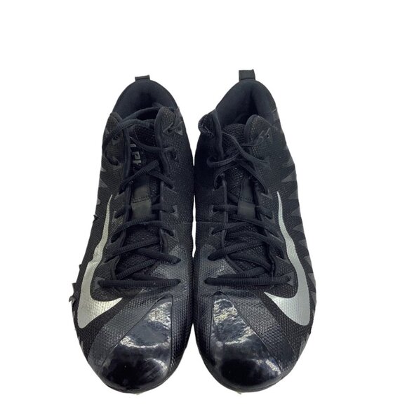 Nike Alpha Menace Pro Mid Football Cleats Shoes Men 12 Black Silver Athletic - Picture 5 of 6